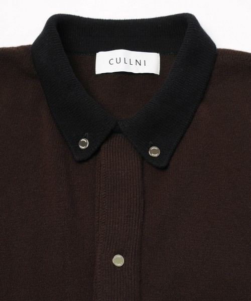 Super 180s Fine Merino Wool Front Fly Knit Jacket