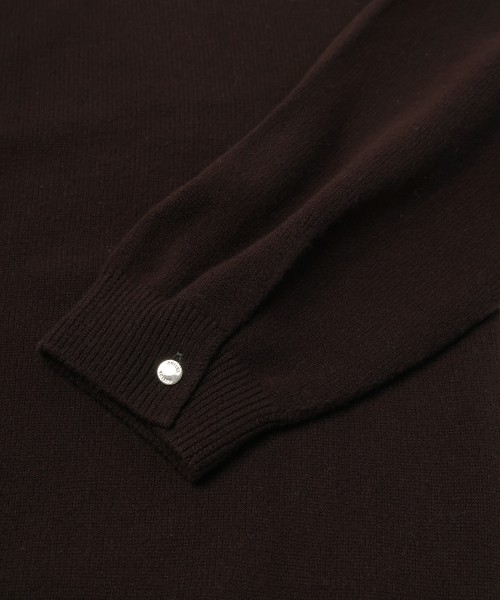 Super 180s Fine Merino Wool Front Fly Knit Jacket