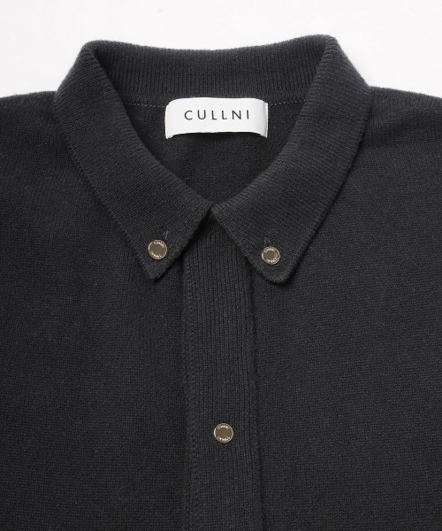 Super 180s Fine Merino Wool Front Fly Knit Jacket