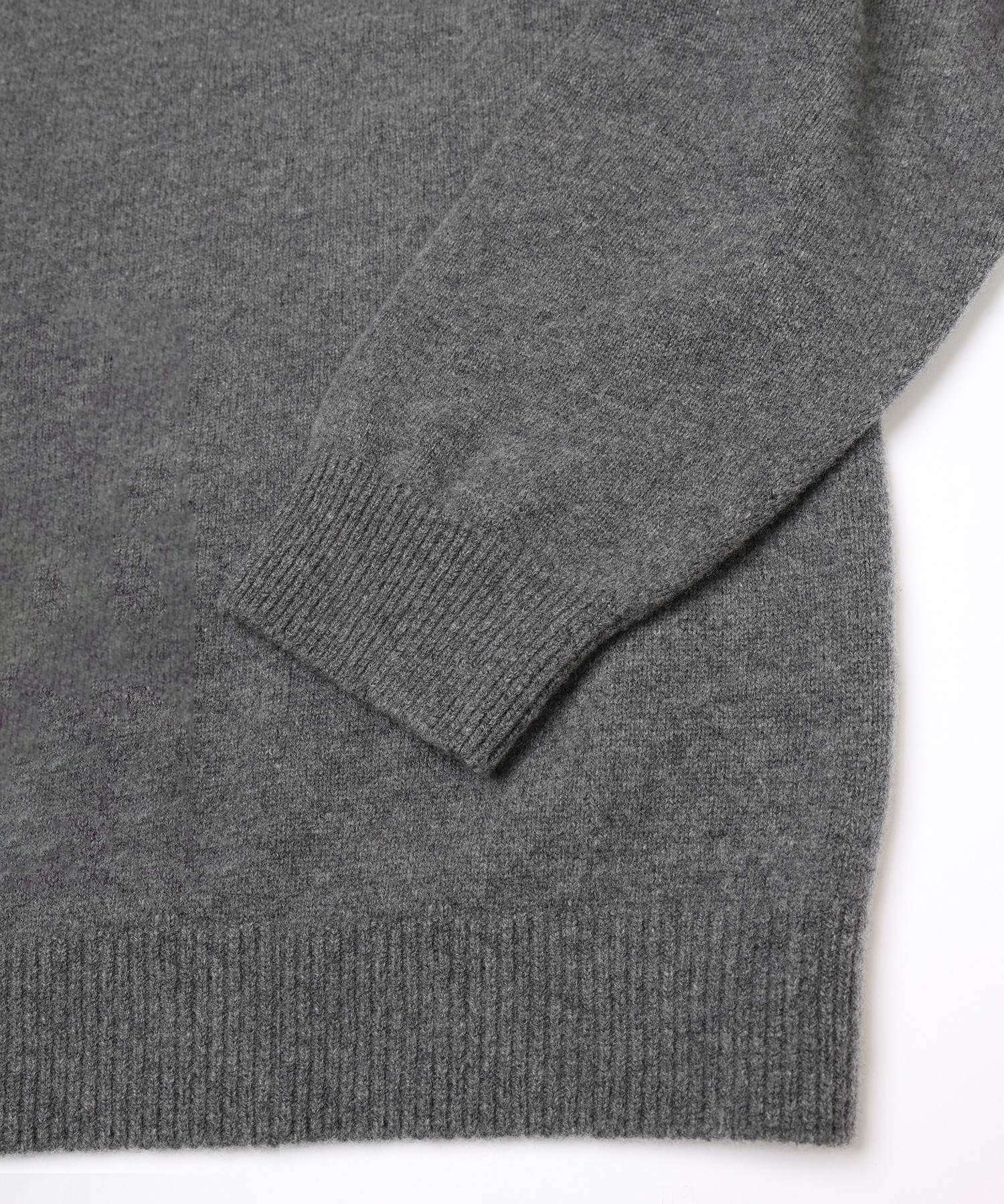 Super 180s Fine Merino Wool Minimal V-Neck Knit Pullover