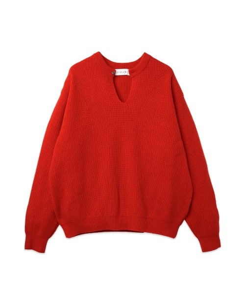 Extra Wool Minimal Skipper Rib Knit Pullover