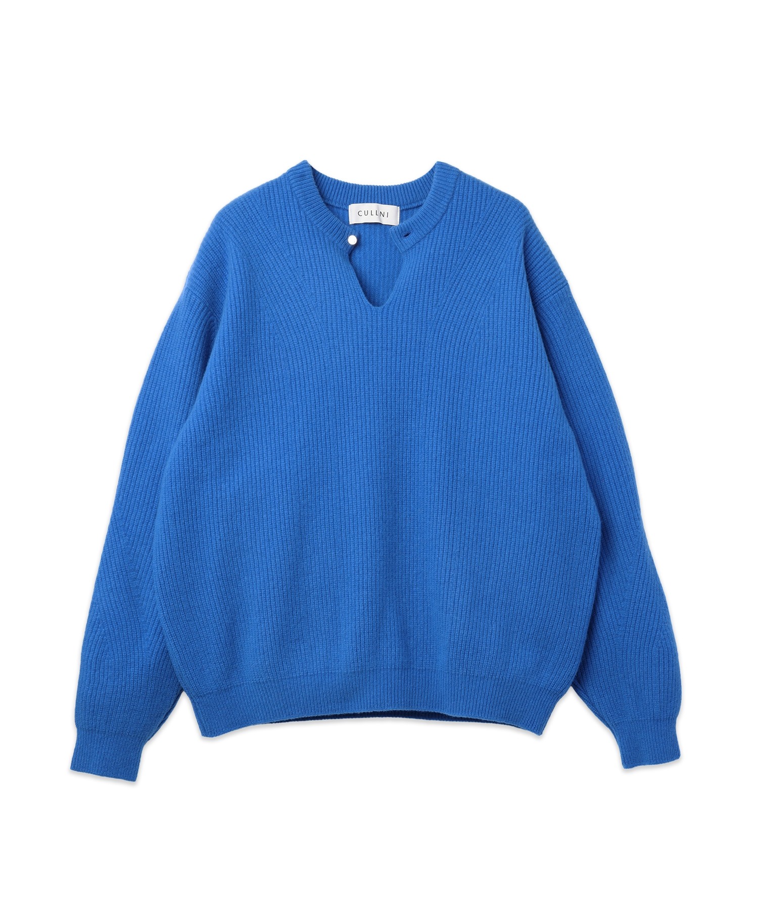 Extra Wool Minimal Skipper Rib Knit Pullover