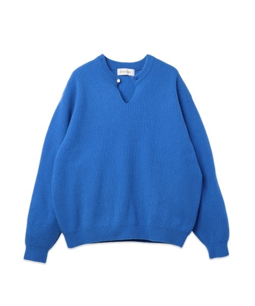 Extra Wool Minimal Skipper Rib Knit Pullover