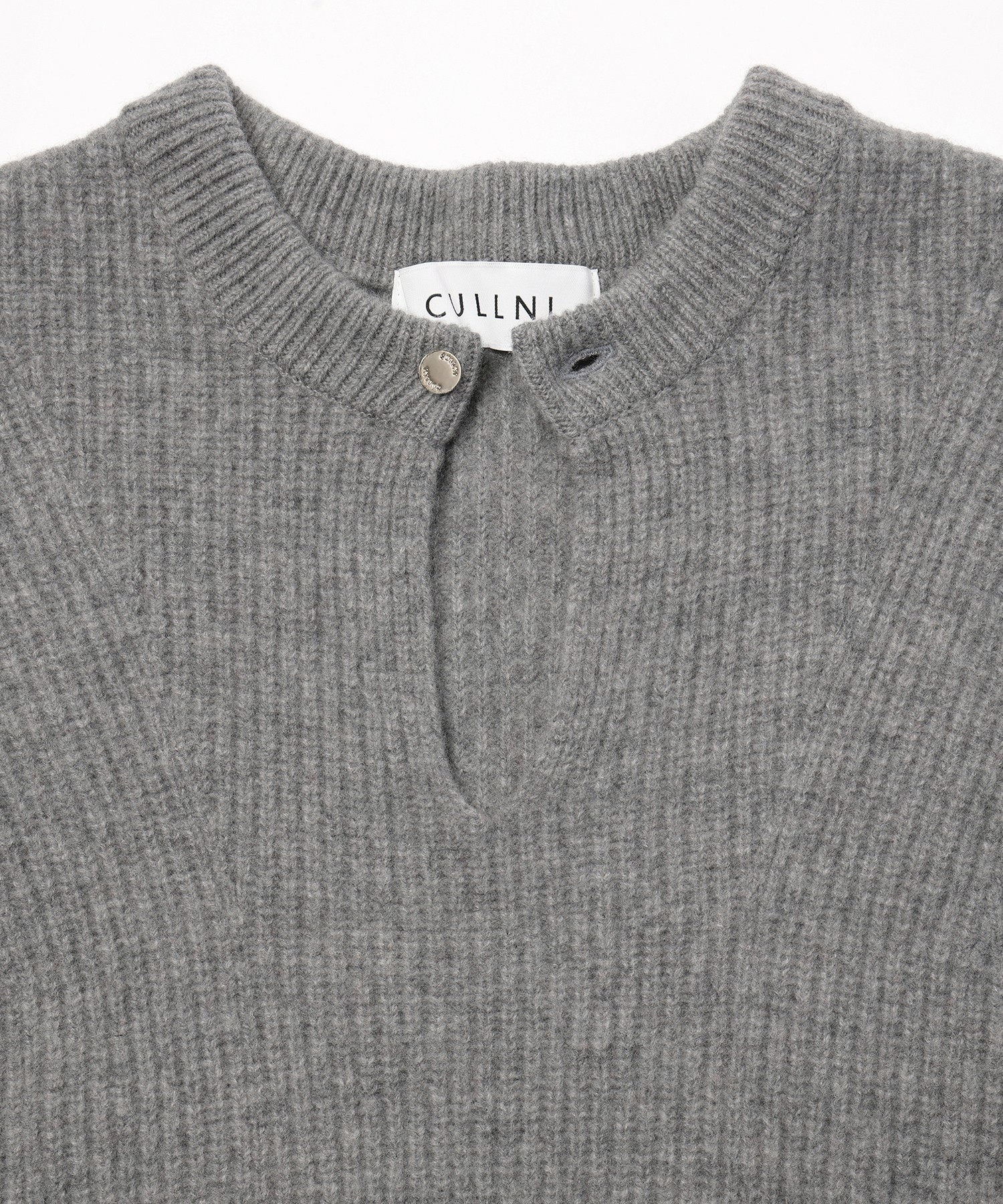 Extra Wool Minimal Skipper Rib Knit Pullover