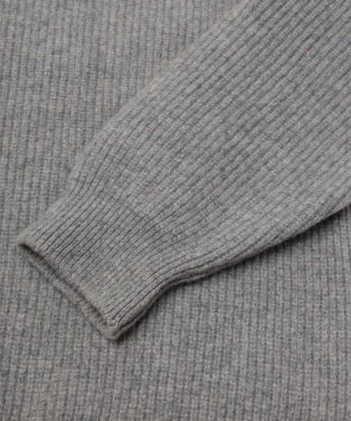 Extra Wool Minimal Skipper Rib Knit Pullover