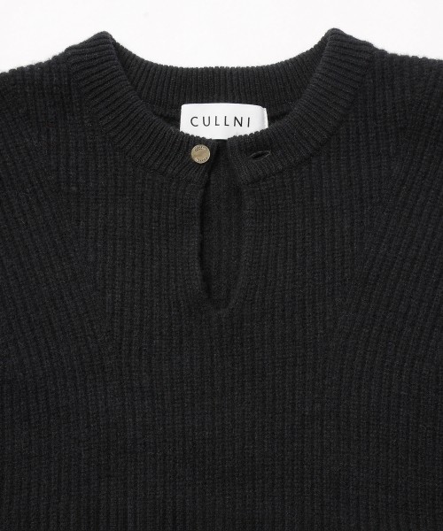 Extra Wool Minimal Skipper Rib Knit Pullover