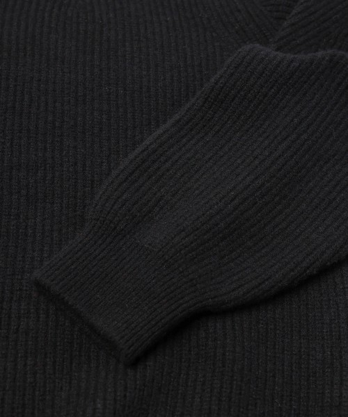 Extra Wool Minimal Skipper Rib Knit Pullover