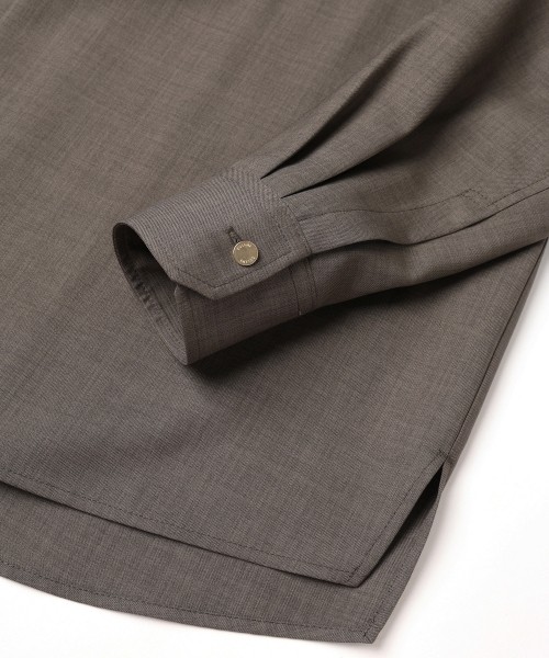 Dry Gabardine Tailored Collar Shirt Jacket