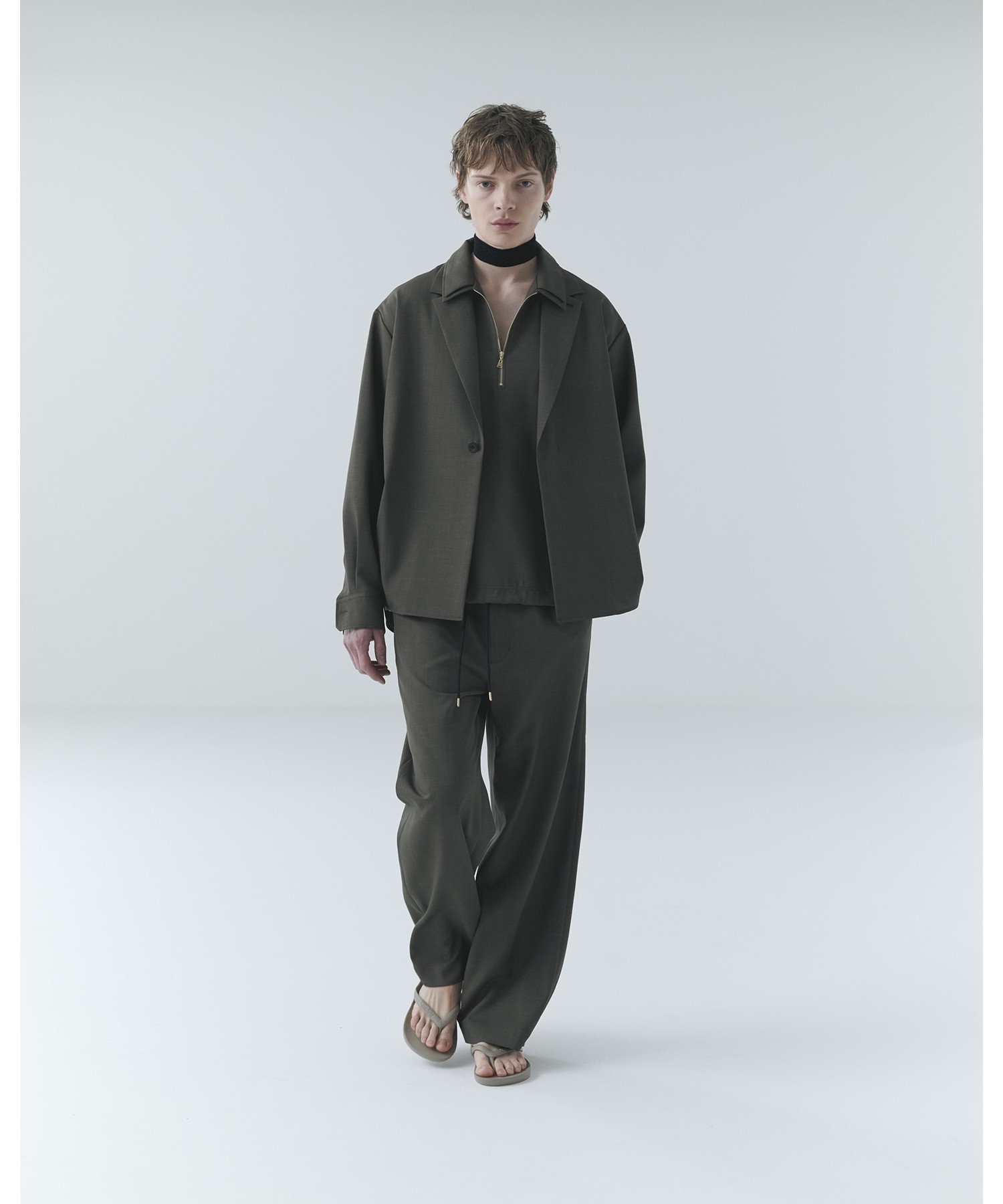Dry Gabardine Tailored Collar Shirt Jacket