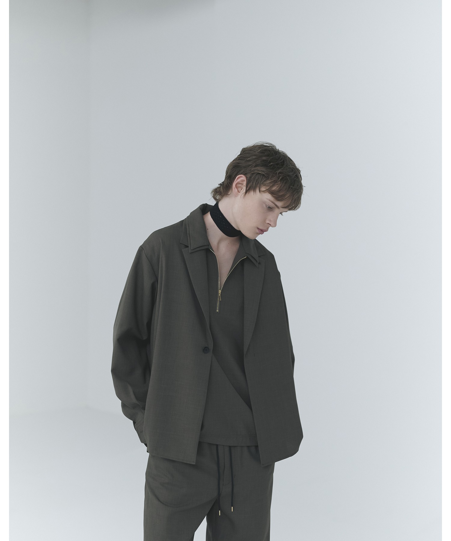 Dry Gabardine Tailored Collar Shirt Jacket