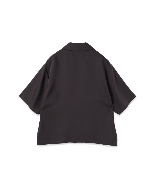 Dry Double Cloth Zip Up Short Sleeve Button-Down Compact Shirt