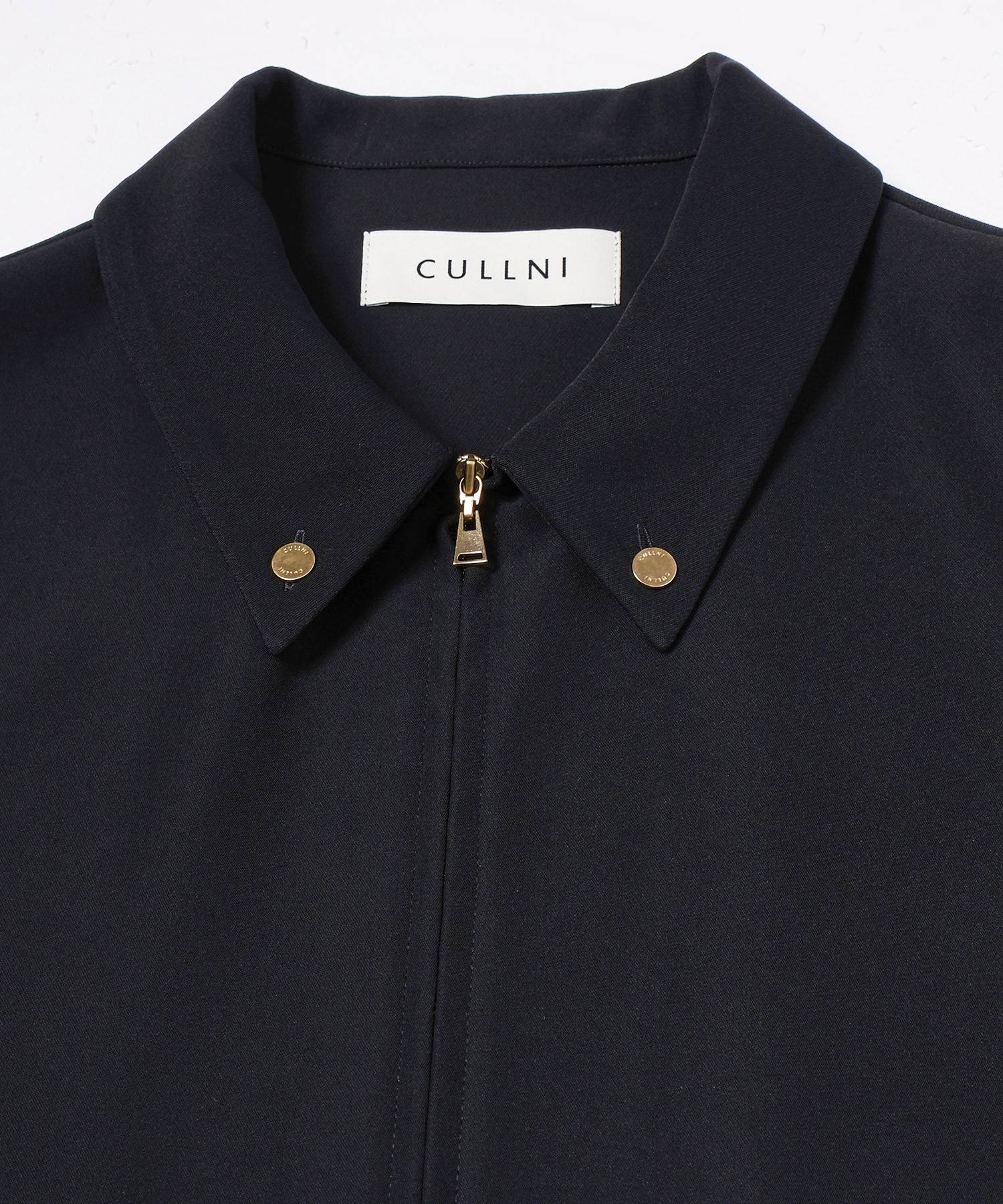 Dry Double Cloth Zip Up Short Sleeve Button-Down Compact Shirt