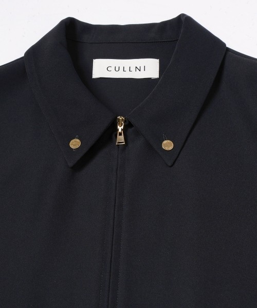 Dry Double Cloth Zip Up Short Sleeve Button-Down Compact Shirt