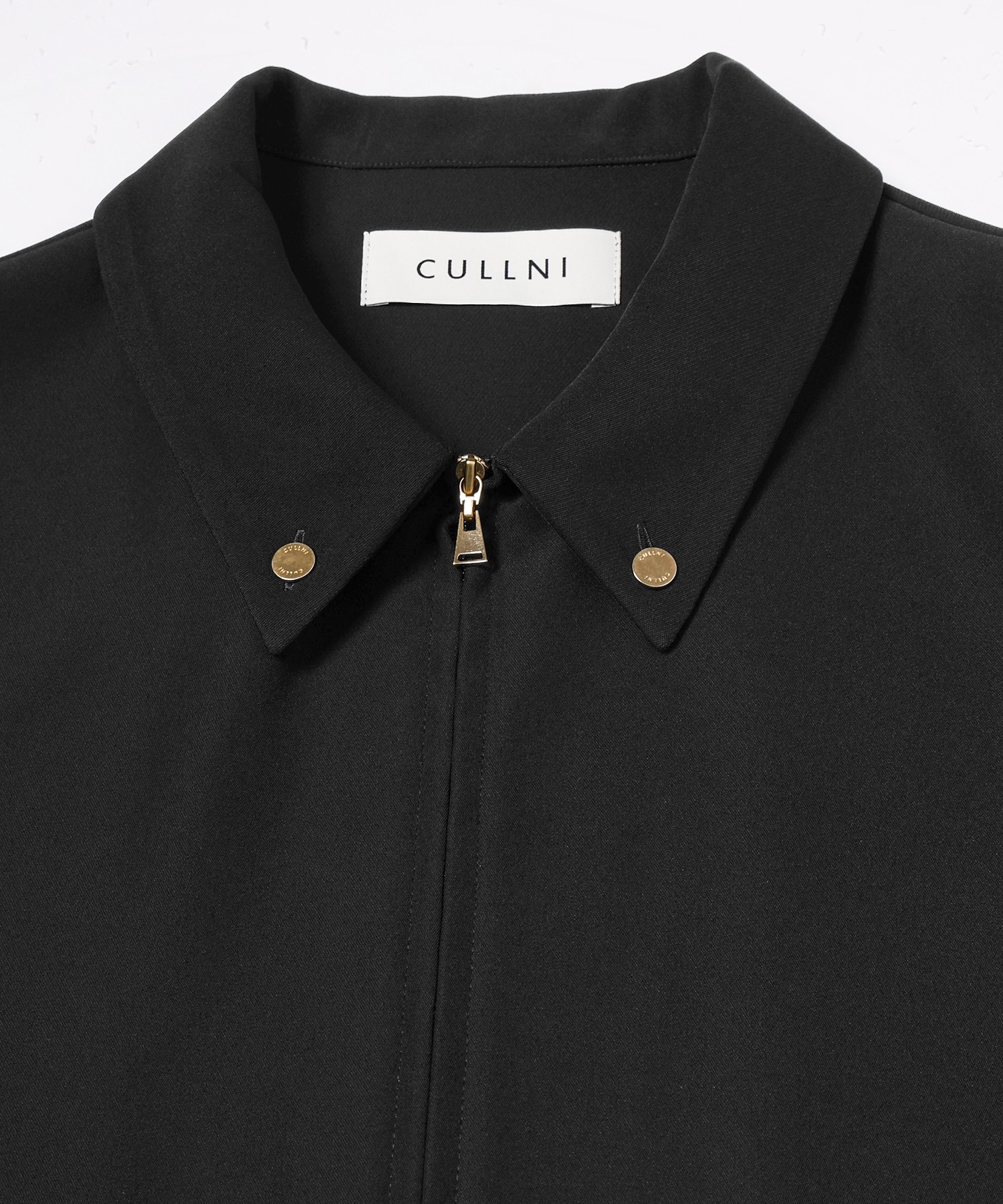 Dry Double Cloth Zip Up Short Sleeve Button-Down Compact Shirt