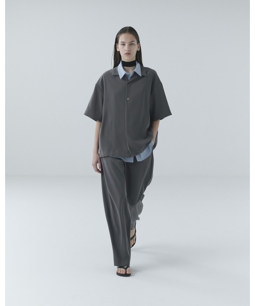 Dry Twill Open Collar Short Sleeve Shirt