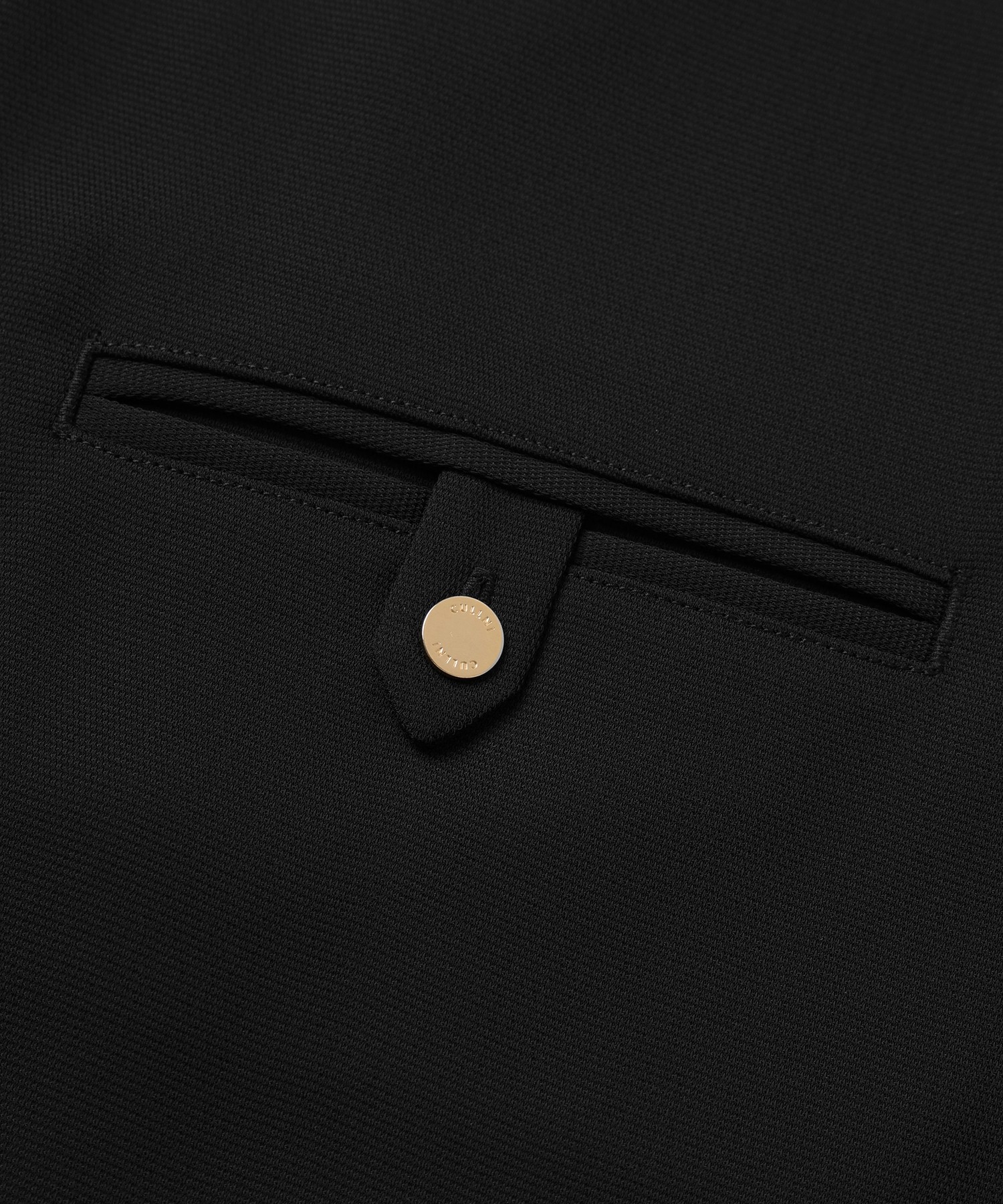 Dry Stretch Cloth Button-Tab Pocket Zip Up Shirt