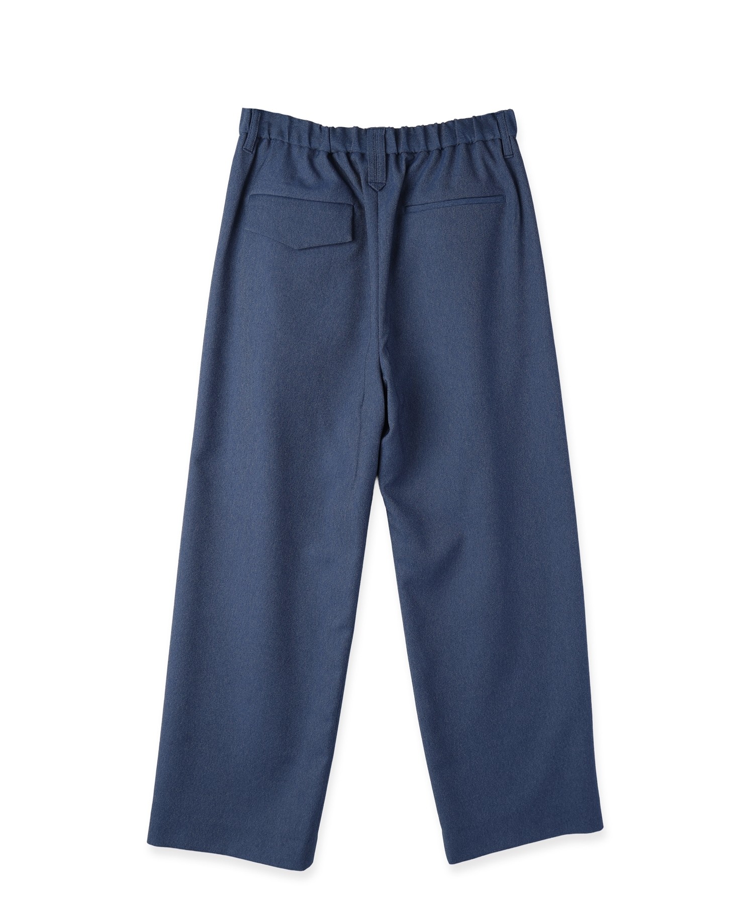 Faux Denim Tuck Wide Pant