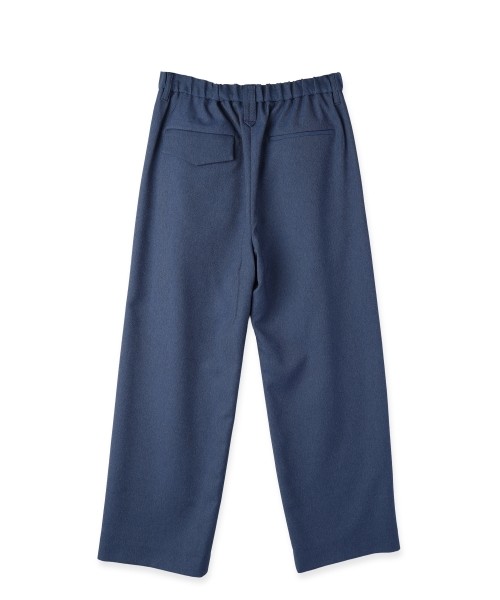 Faux Denim Tuck Wide Pant