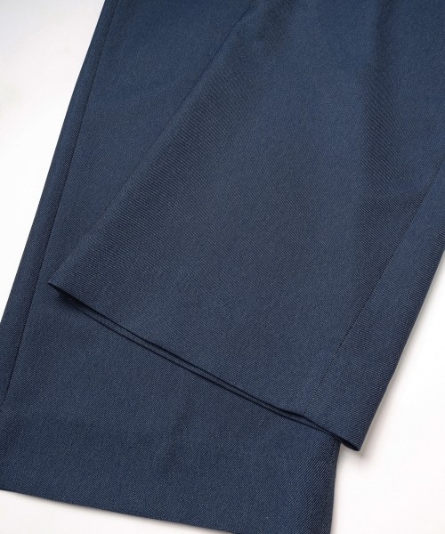 Faux Denim Tuck Wide Pant