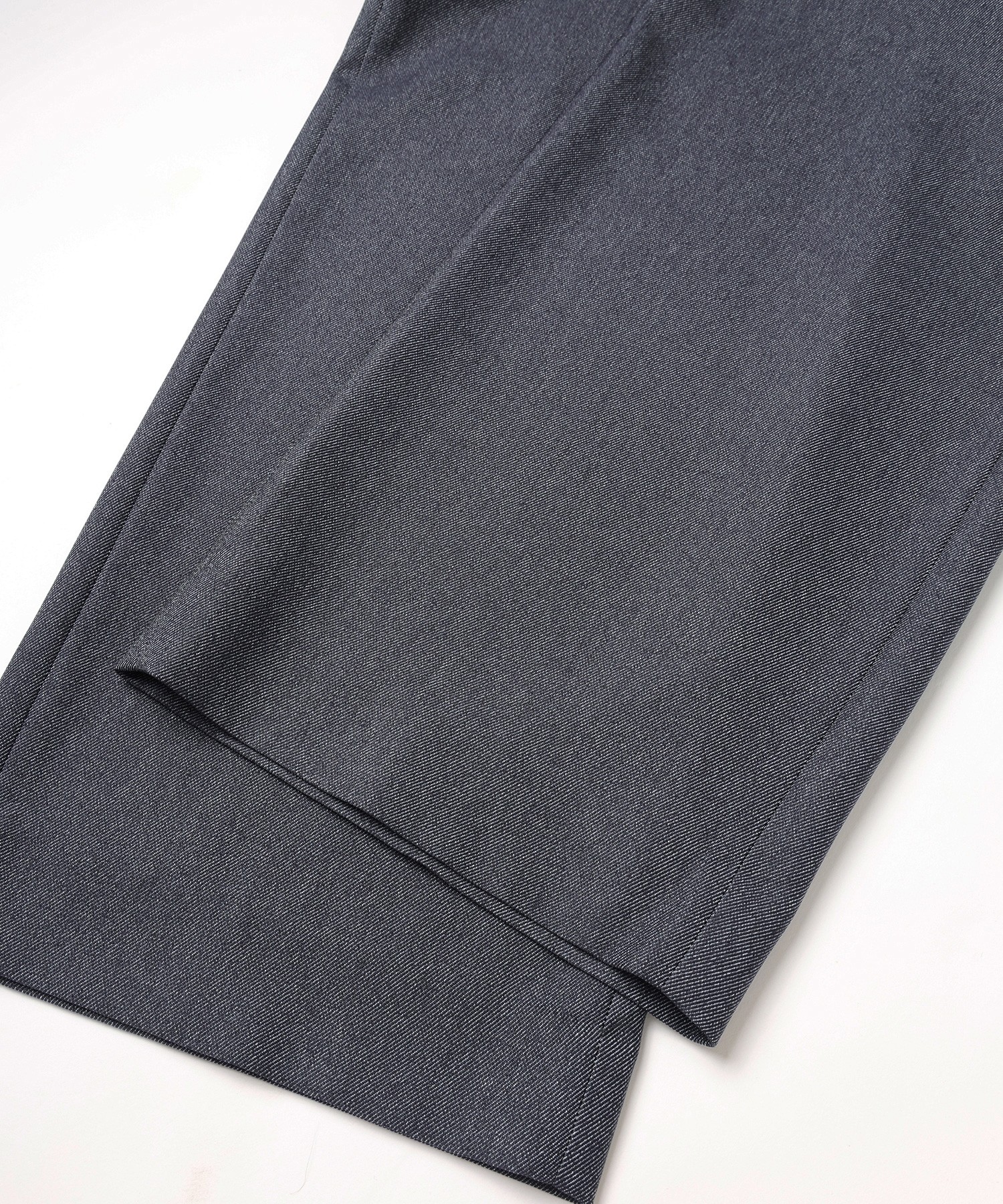 Faux Denim Tuck Wide Pant