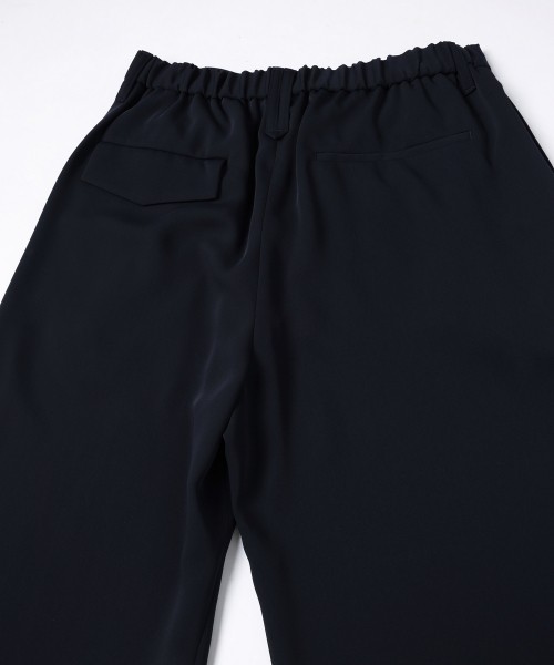 Double Cloth Tuck Wide Pant