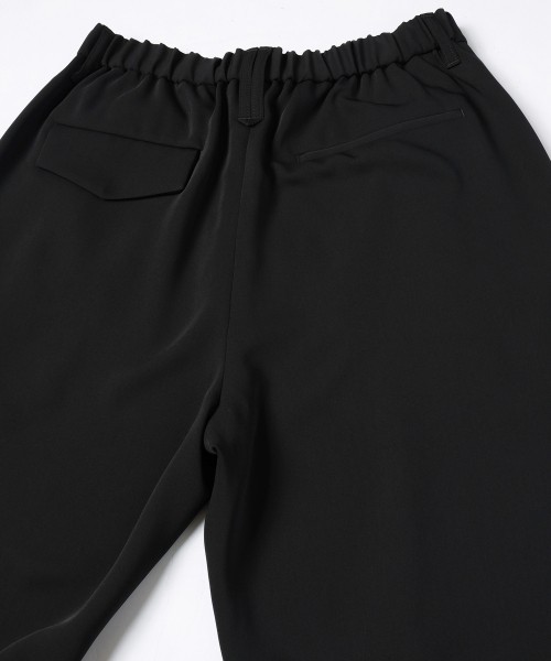 Double Cloth Tuck Wide Pant