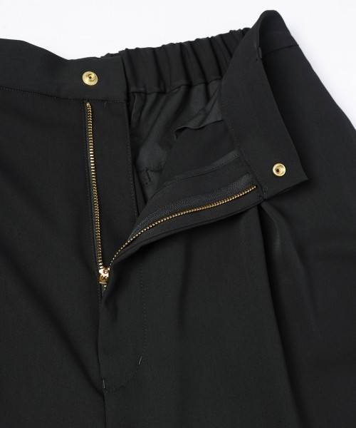 Double Cloth Tuck Wide Pant