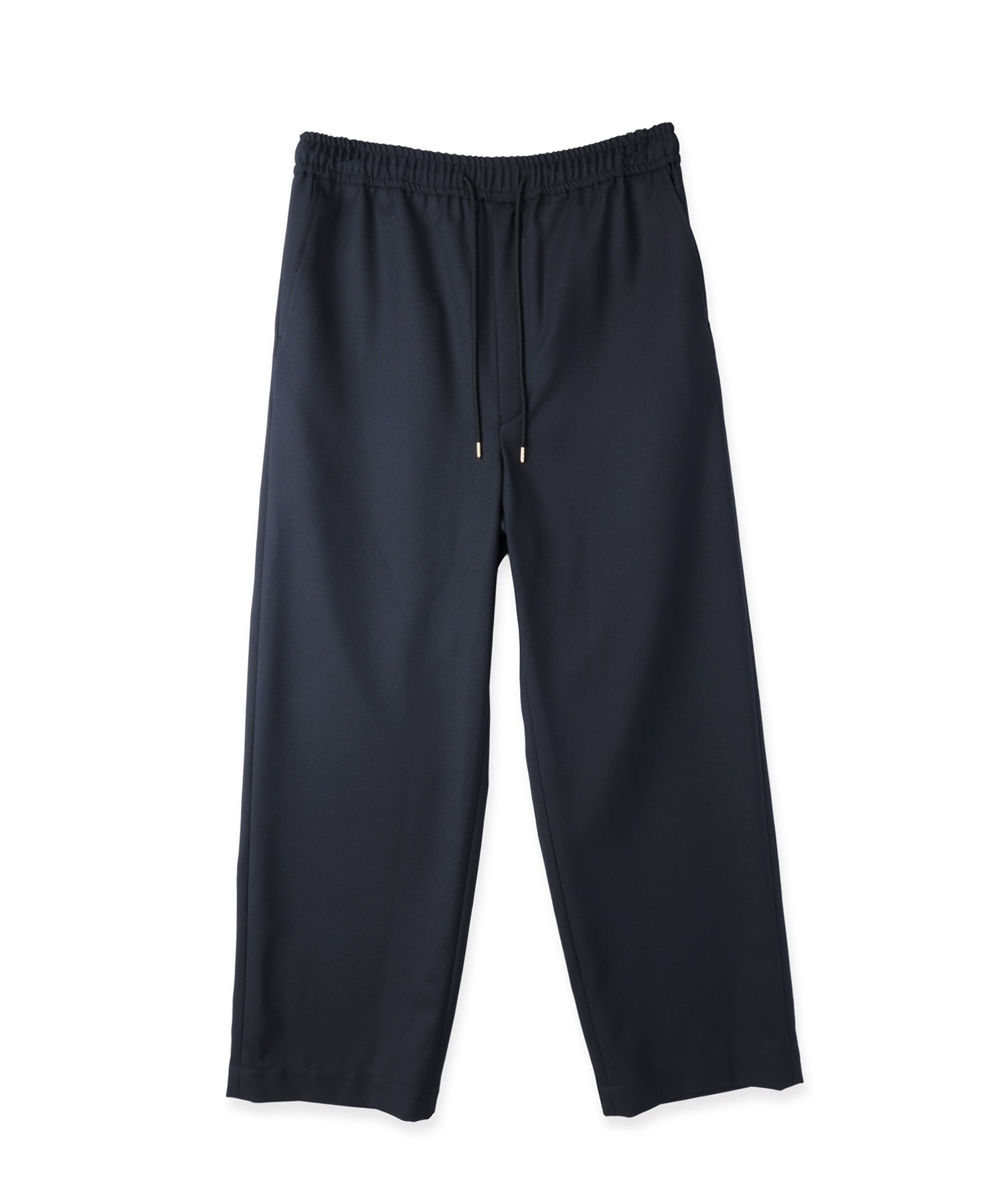 Dry Gabardine Drawstring Wide Pants
