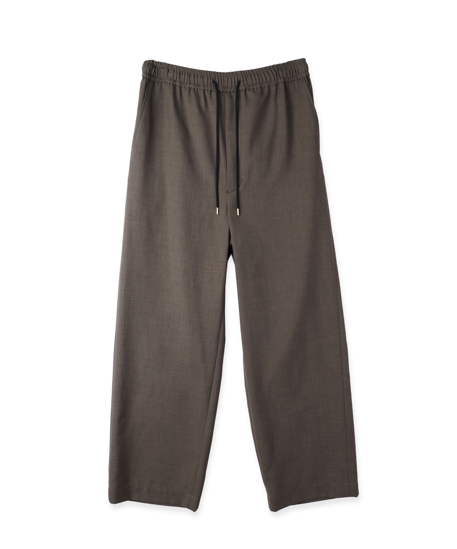 Dry Gabardine Drawstring Wide Pants