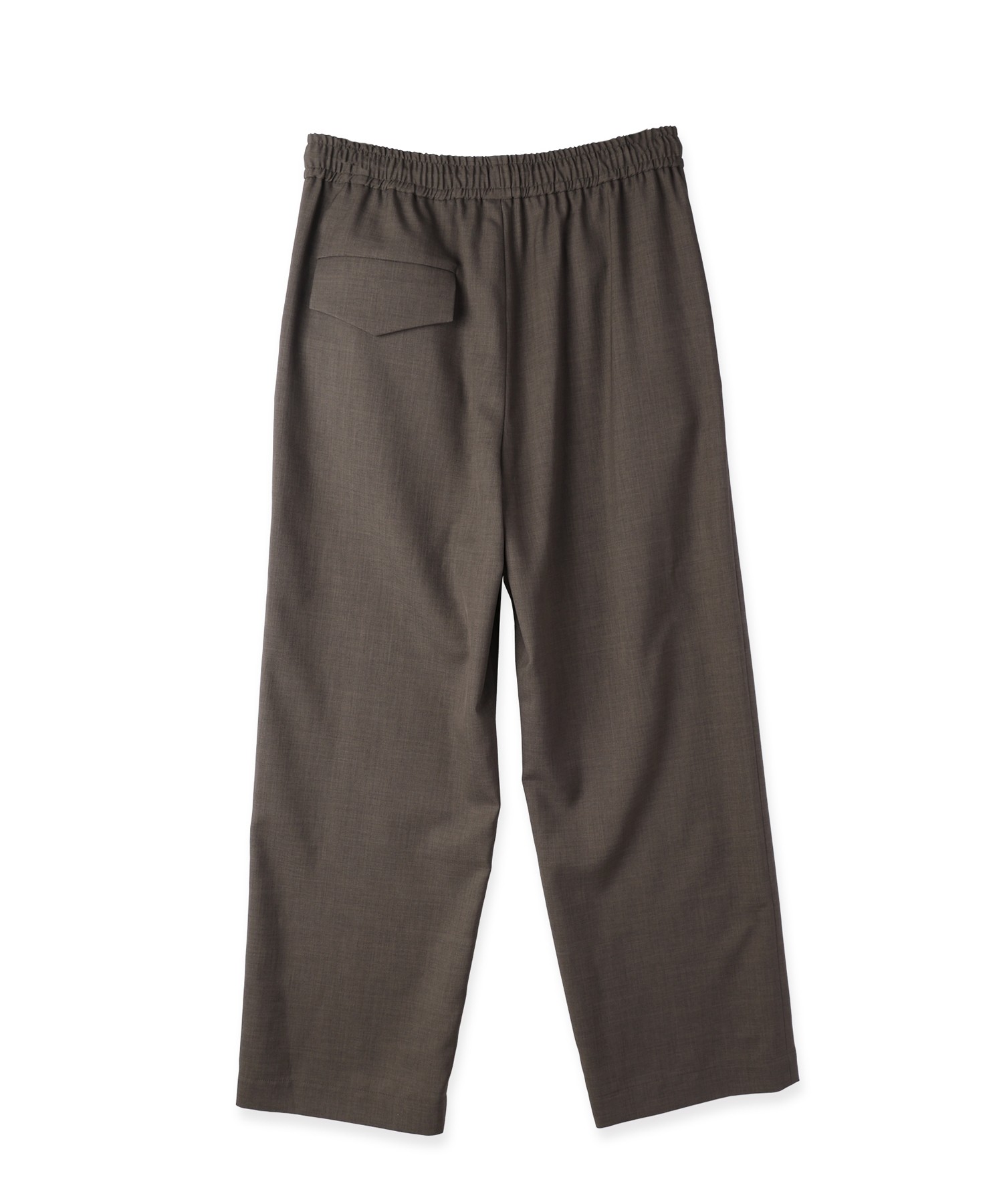Dry Gabardine Drawstring Wide Pants