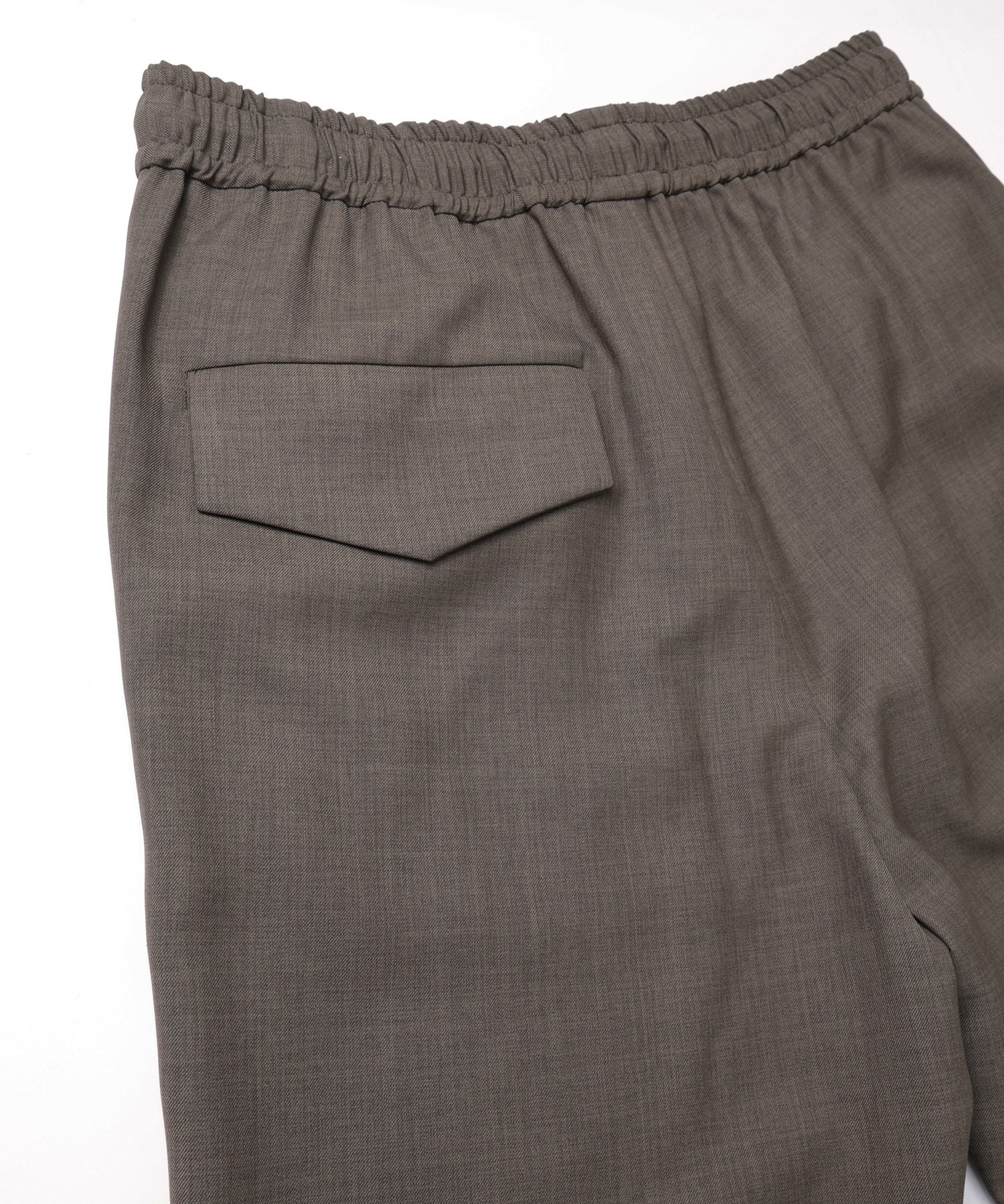 Dry Gabardine Drawstring Wide Pants