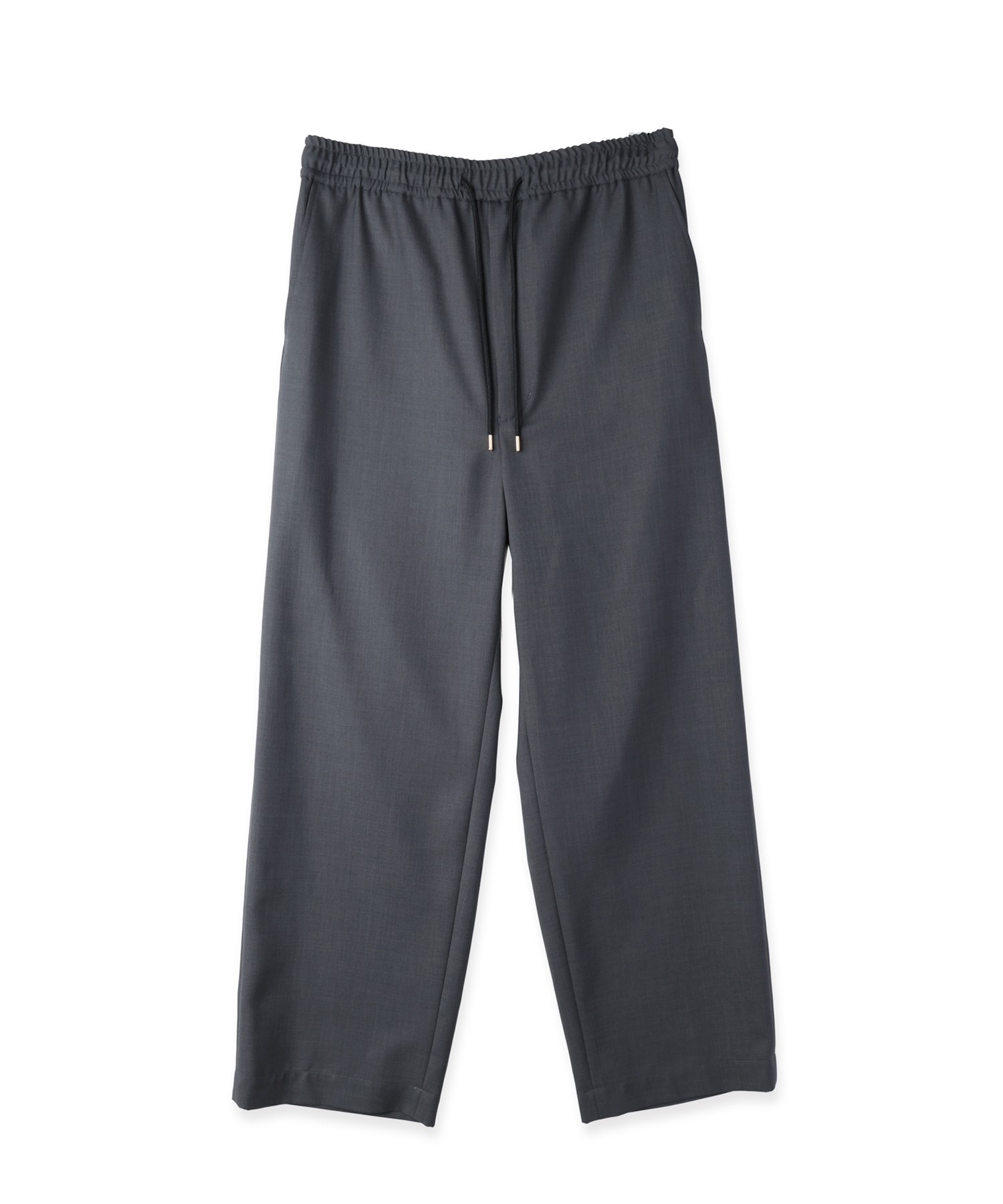 Dry Gabardine Drawstring Wide Pants