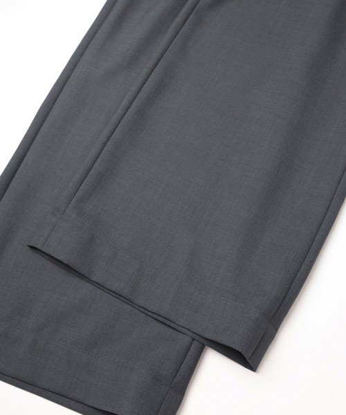 Dry Gabardine Drawstring Wide Pants