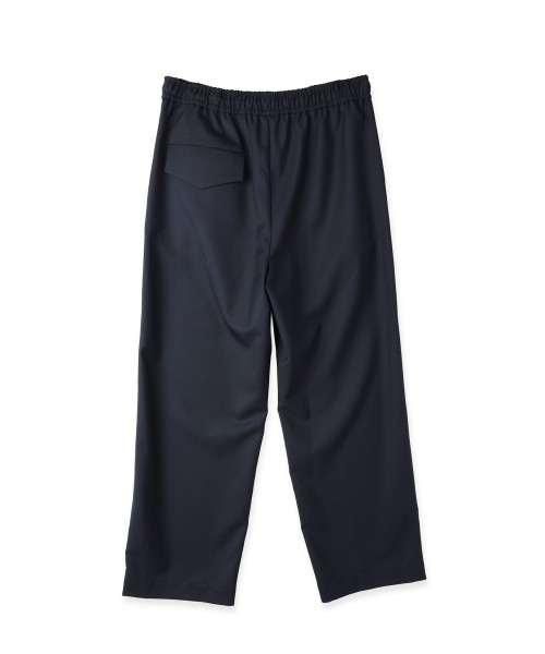 Dry Gabardine Drawstring Wide Pants