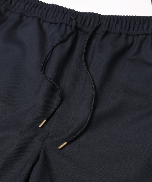 Dry Gabardine Drawstring Wide Pants