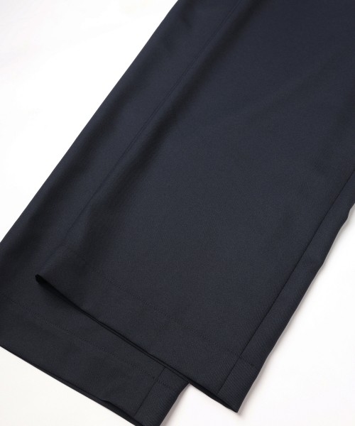 Dry Gabardine Drawstring Wide Pants