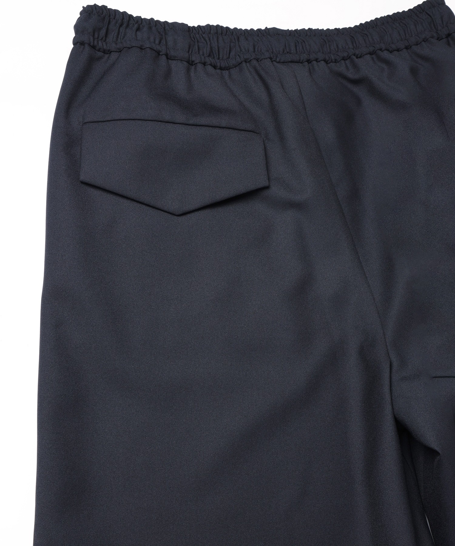 Dry Gabardine Drawstring Wide Pants