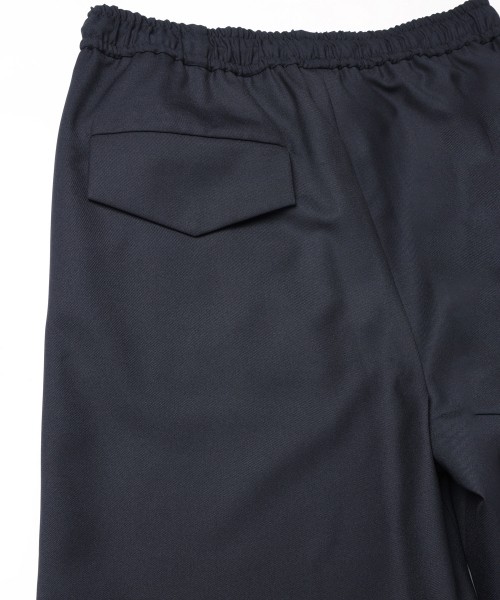 Dry Gabardine Drawstring Wide Pants