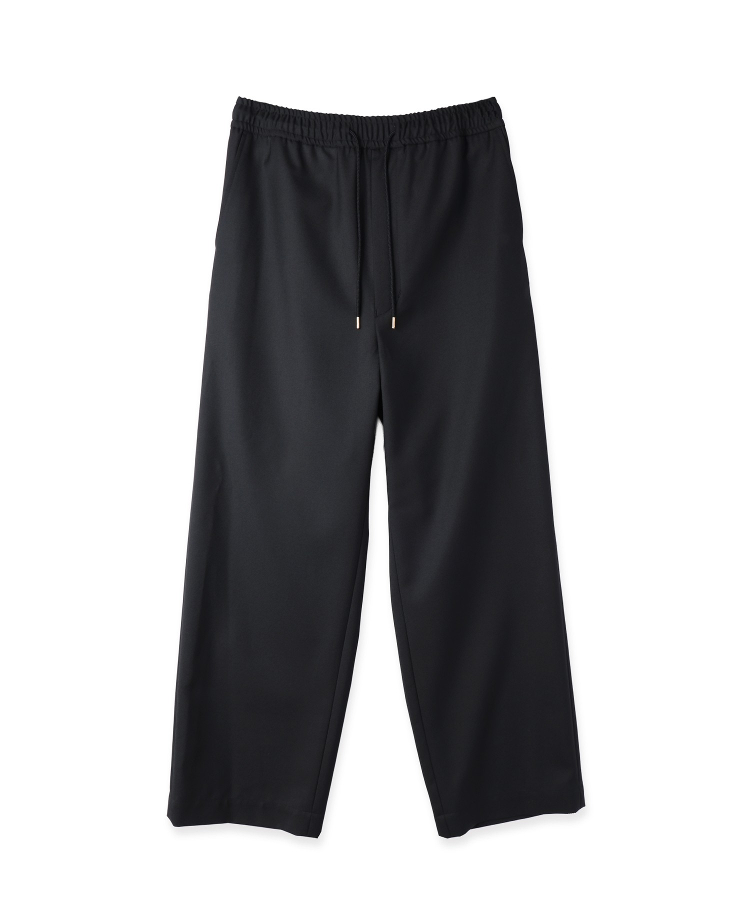 Dry Gabardine Drawstring Wide Pants