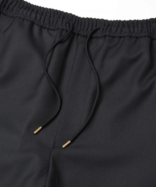 Dry Gabardine Drawstring Wide Pants