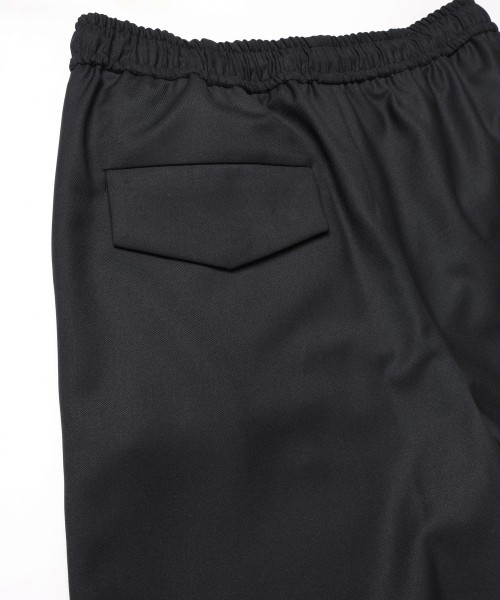 Dry Gabardine Drawstring Wide Pants