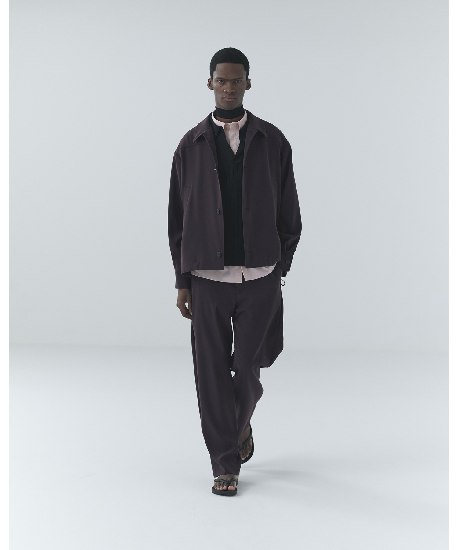 Dry Twill Curve Silhouette Semi Wide Pant