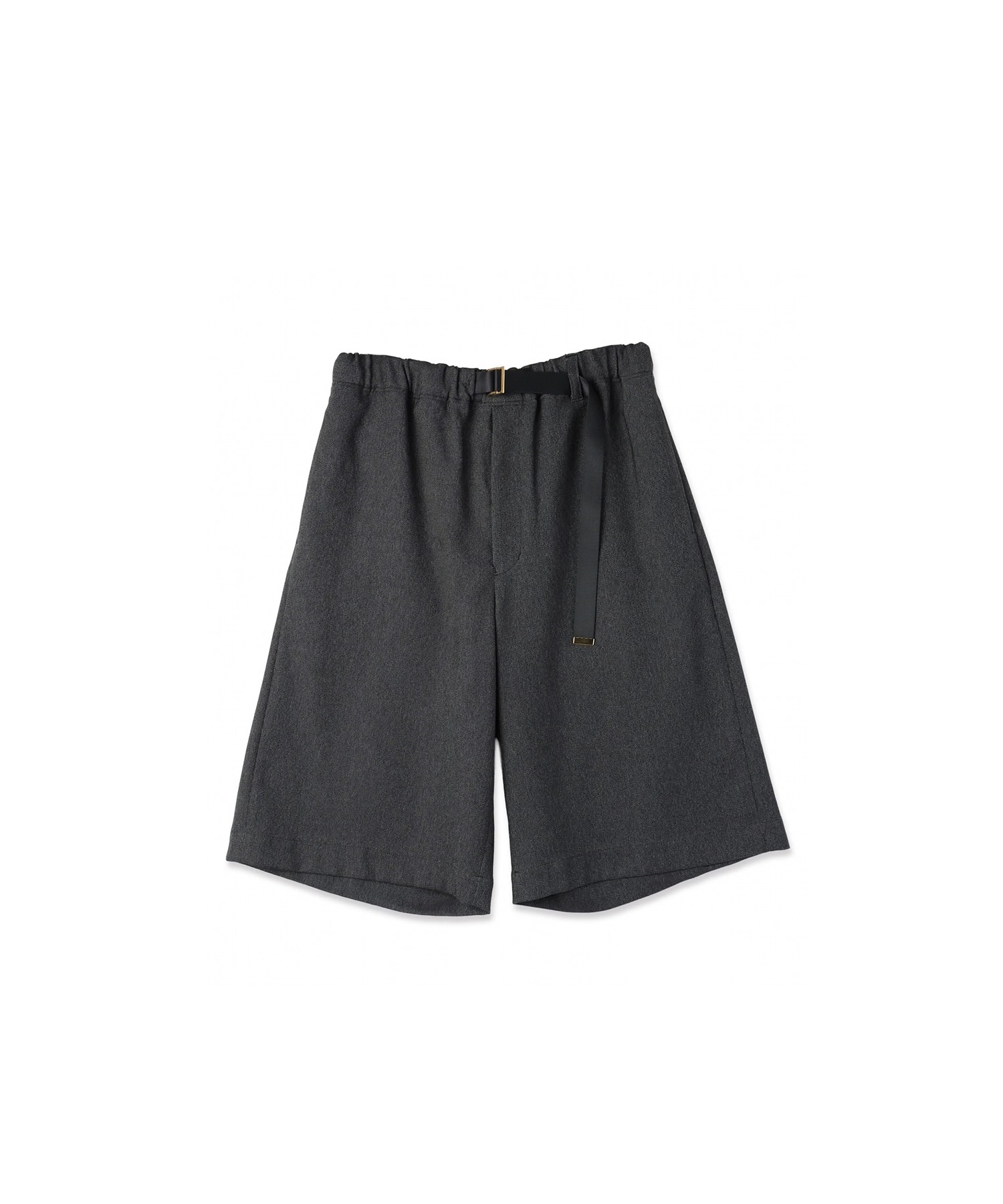 Faux Denim Half Pant with Adjustable Belt