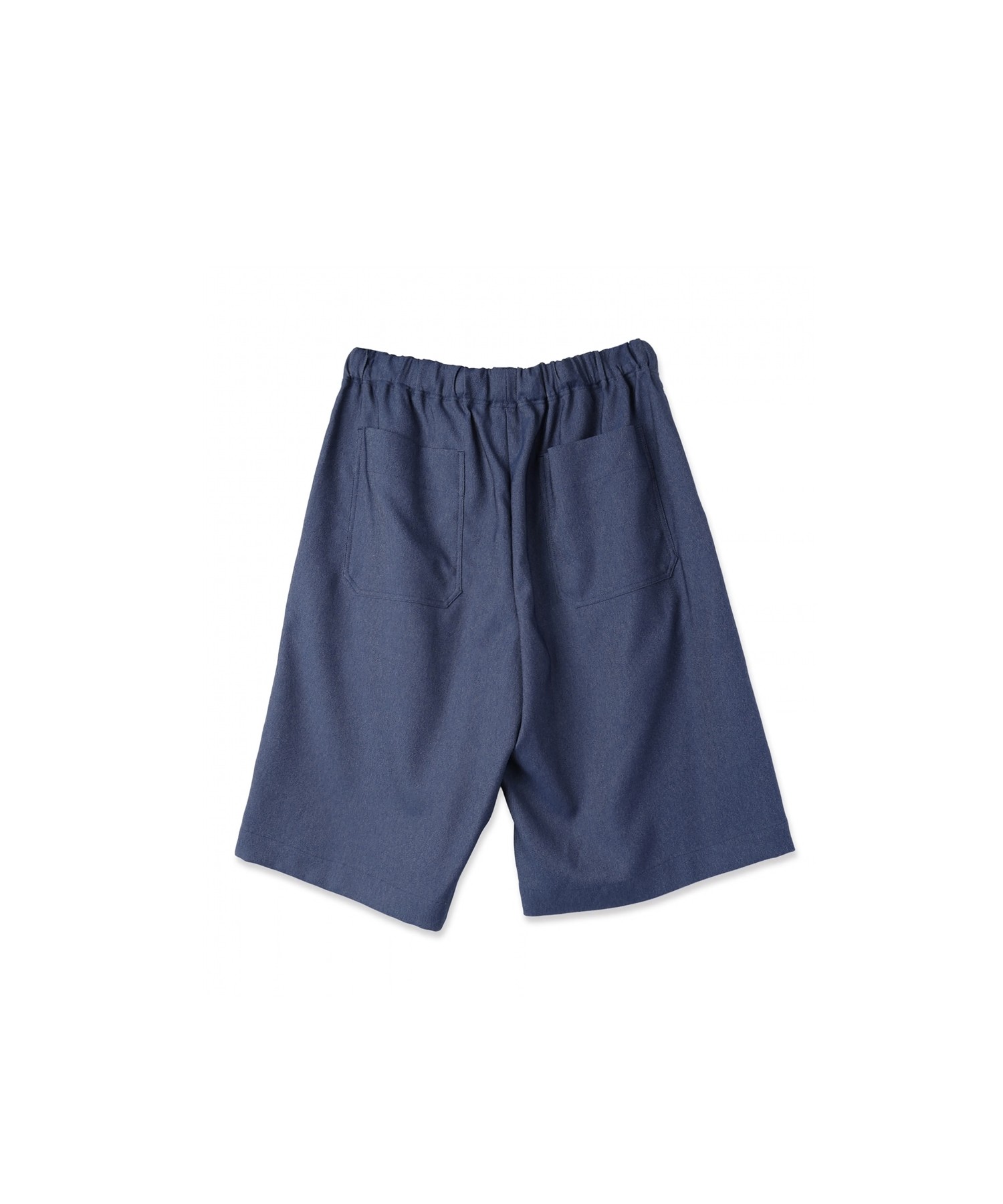 Faux Denim Half Pant with Adjustable Belt