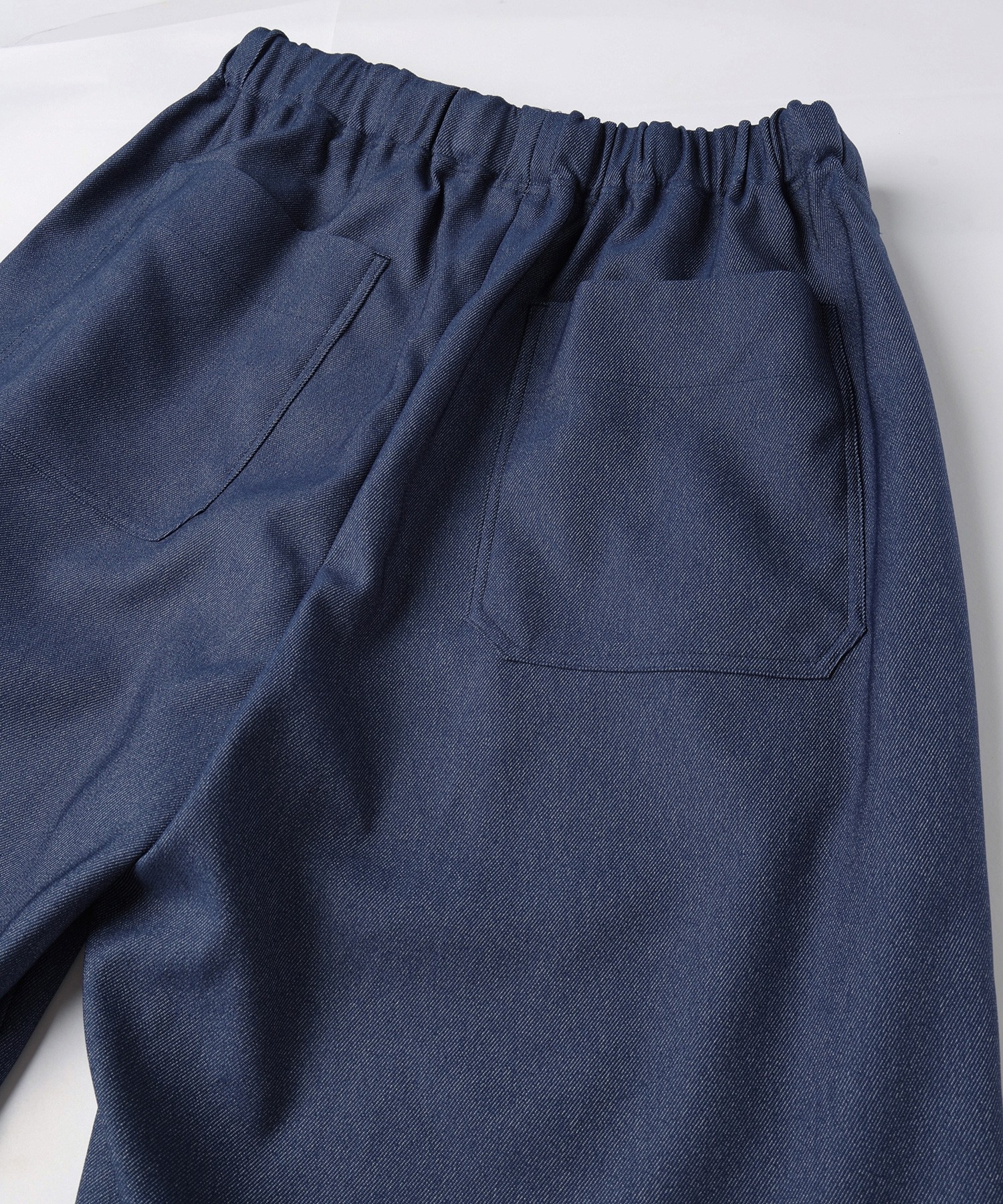 Faux Denim Half Pant with Adjustable Belt