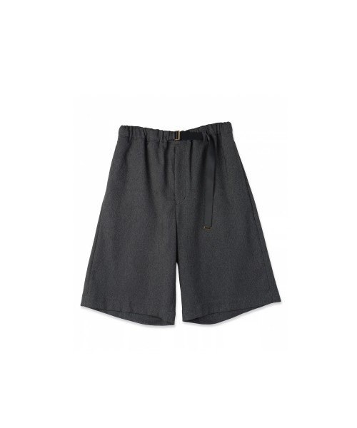 Faux Denim Half Pant with Adjustable Belt