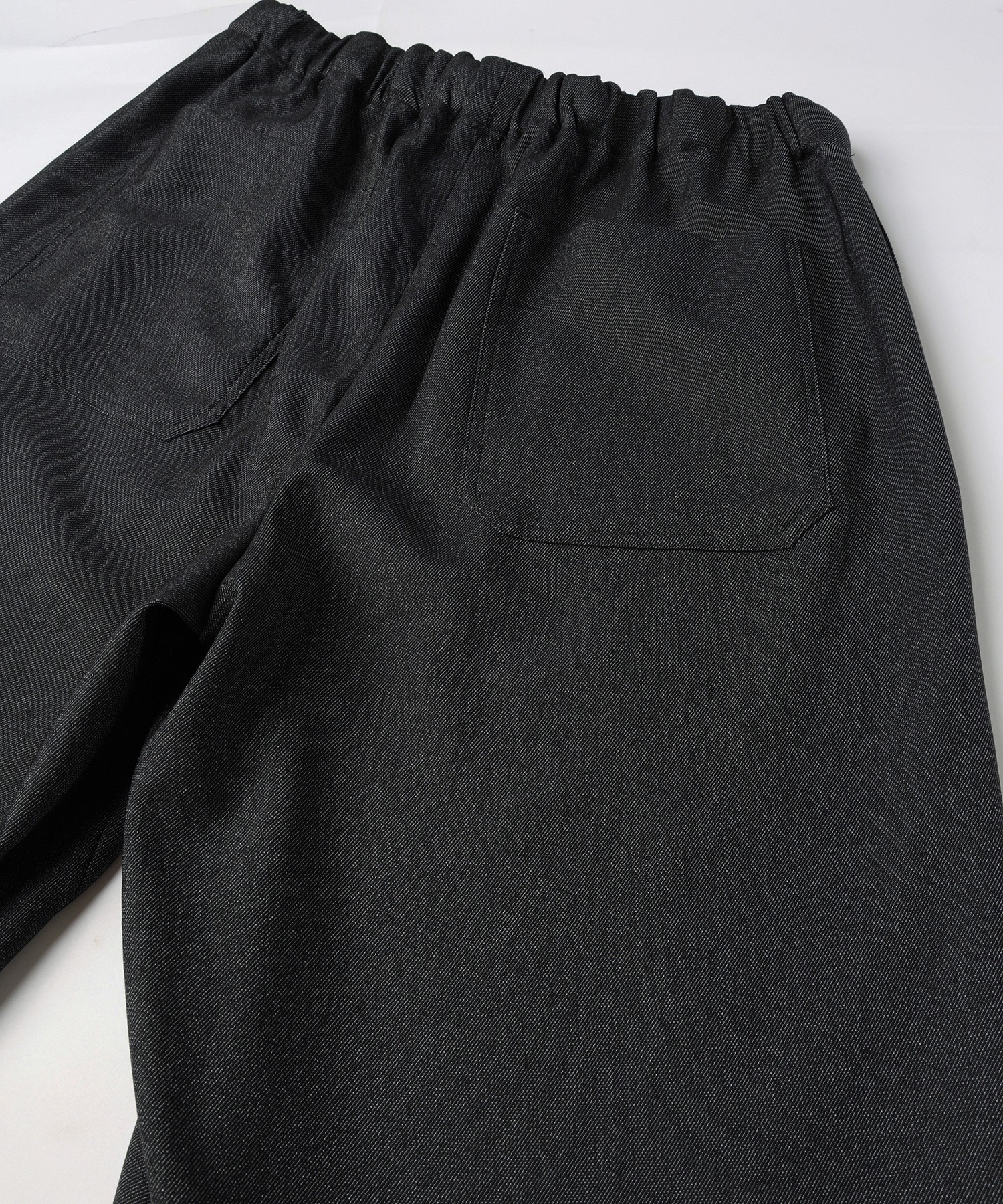 Faux Denim Half Pant with Adjustable Belt