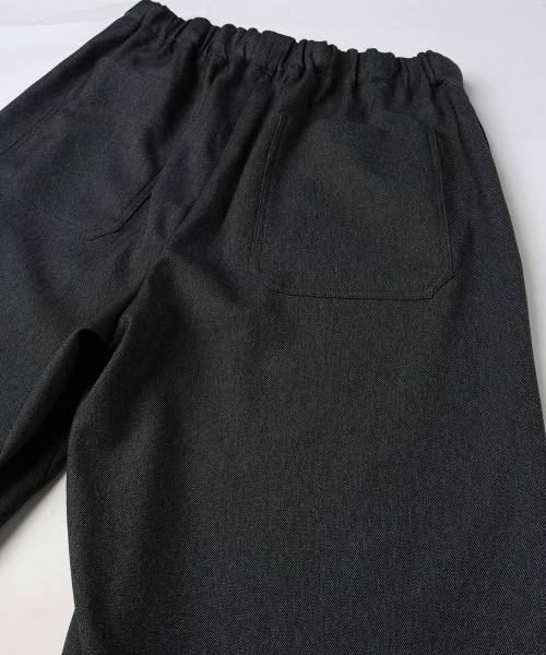 Faux Denim Half Pant with Adjustable Belt