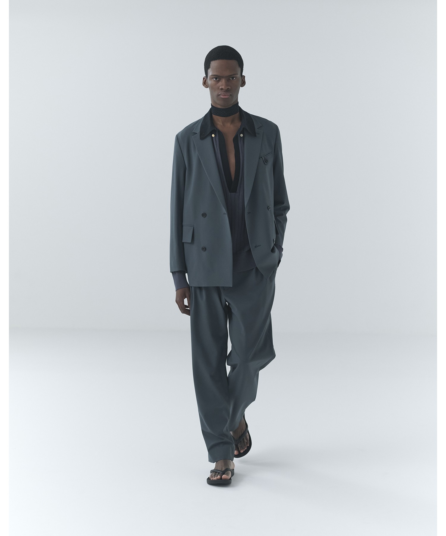 Wool Dry Stretch 3Tuck Semi Wide Pant