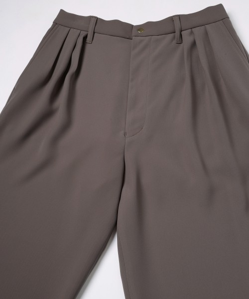 Dry Double Cloth 3Tuck Semi Wide Pant